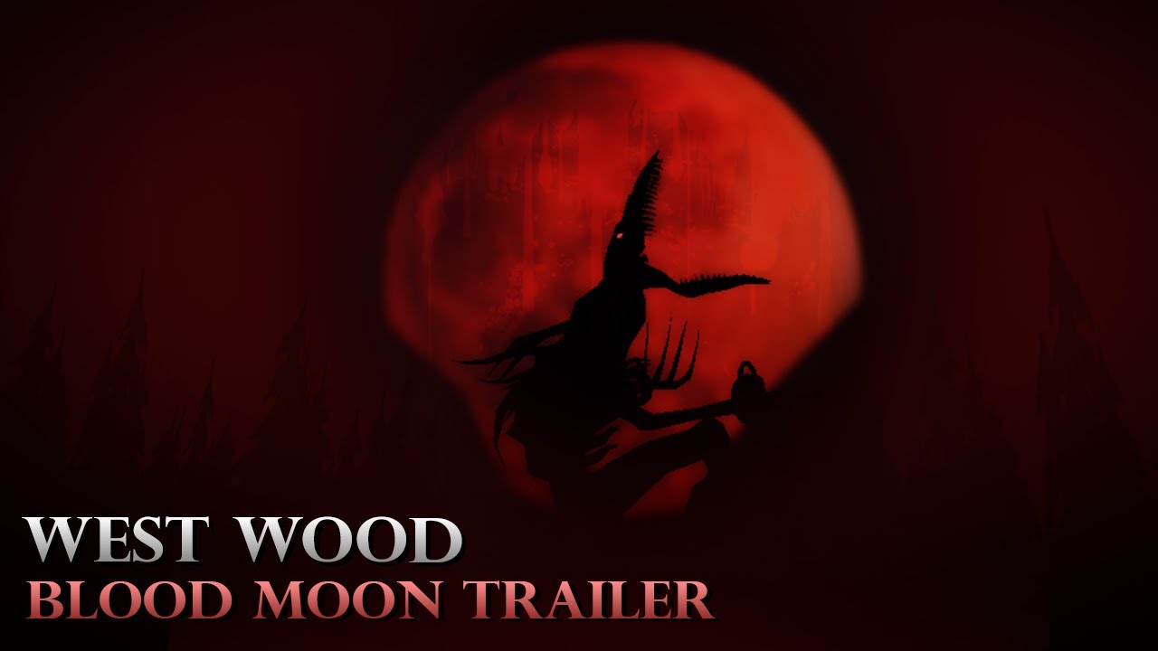 Blood Moon sky over West Wood